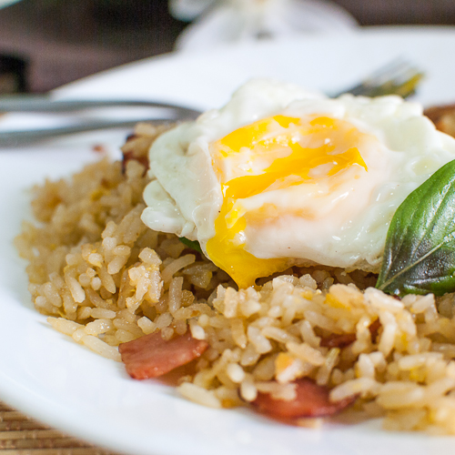 Coconut-Pandan-Garlic Fried Rice