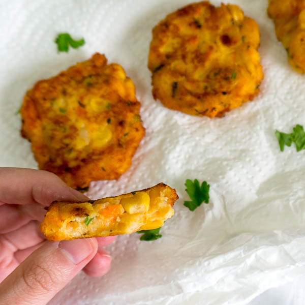 Potato And Corn Fritters