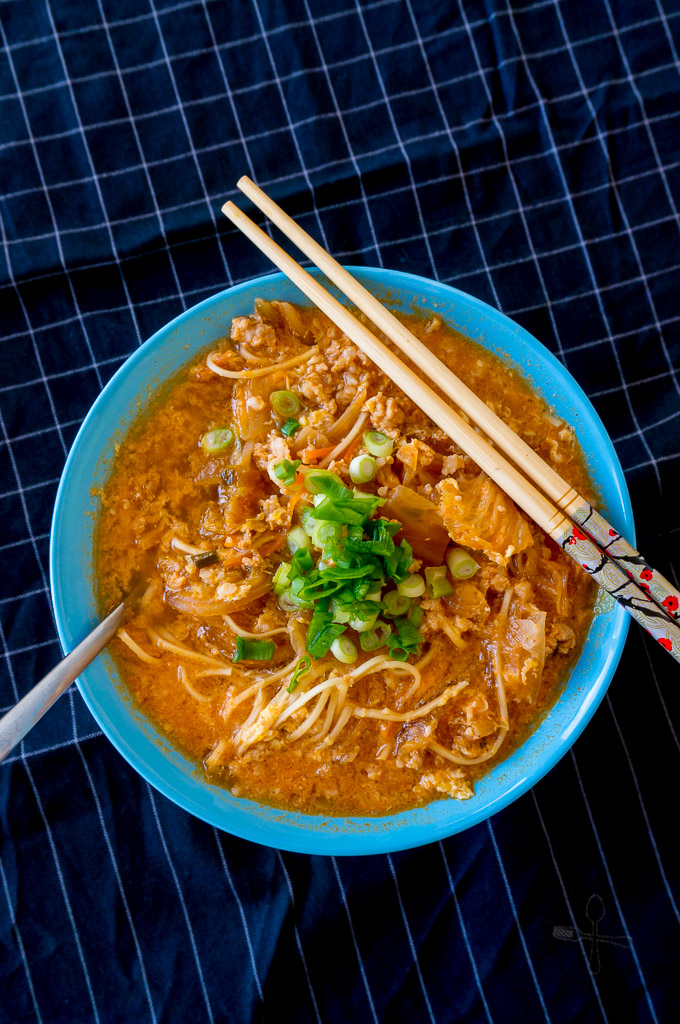 Quick, Easy and Healthy Kimchi Ramyeon